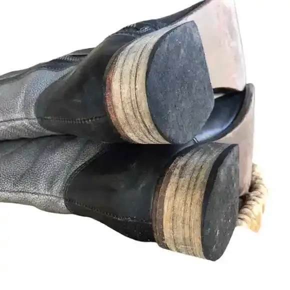 Lucchese Tall Riding Boots color block zip up Coastal Cowboy sz 6 Style 4246 01 - Picture 8 of 10